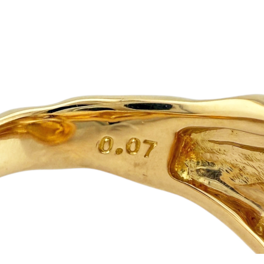 TASAKI タサキ リング 指輪 11.5号 18金 K18イエローゴールド 白蝶