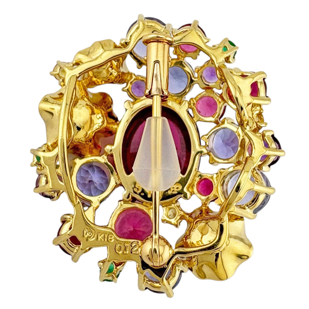 TASAKI タサキ ブローチ 18金 K18イエローゴールド ピンクトルマリン