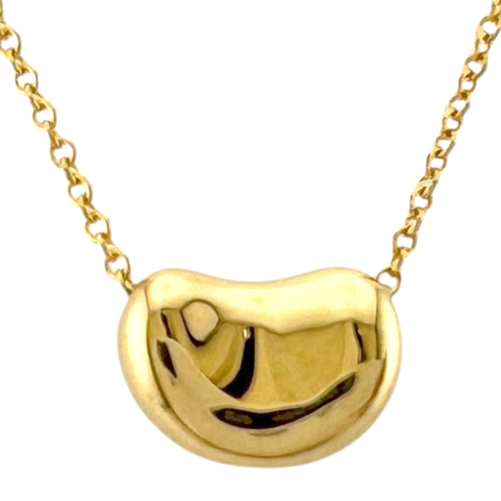 美品 TIFFANY ビッグ ビーンズ ロング ネックレス A258045 美品