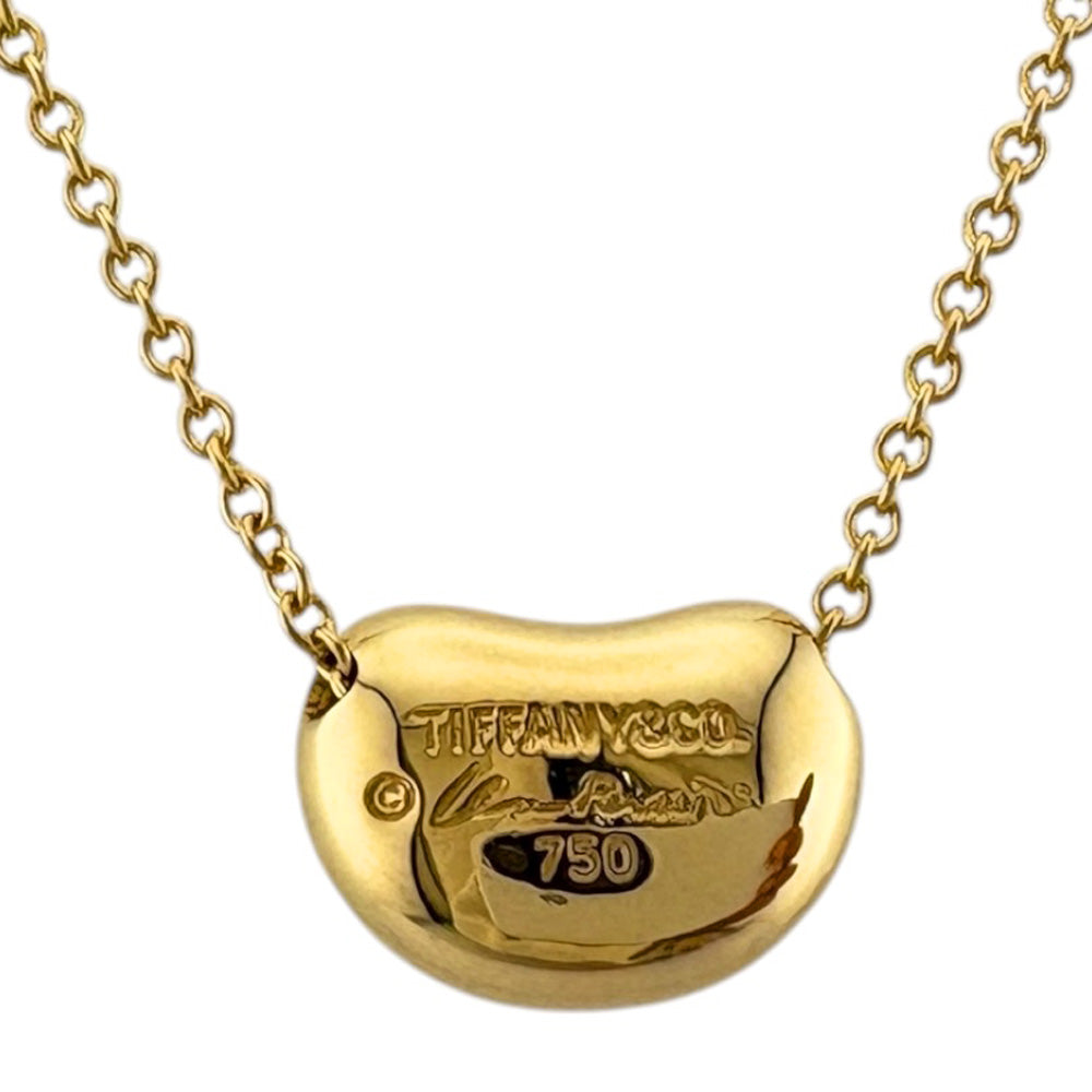 TIFFANY&Co. ティファニー ビーン ネックレス 18金 K18イエロー
