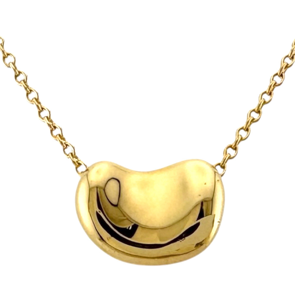 TIFFANY&Co. ティファニー ビーン ネックレス 18金 K18イエロー