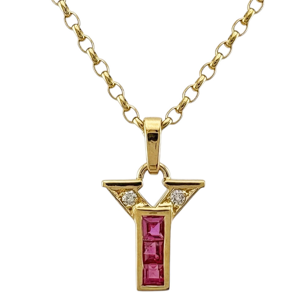 mikia ミキア　ルビー　ネックレス　K18 ゴールド カービングルビー mikia ミキアルビーネックレスK18 ゴールド カービングルビー