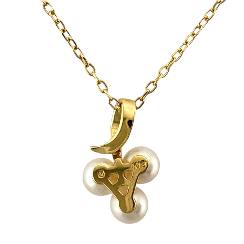 28713✨️ミキモト k18 18金 パール ネックレス ツリー K18 MIKIMOTO ミキモト ネックレス 18金 K18イエローゴールド パール