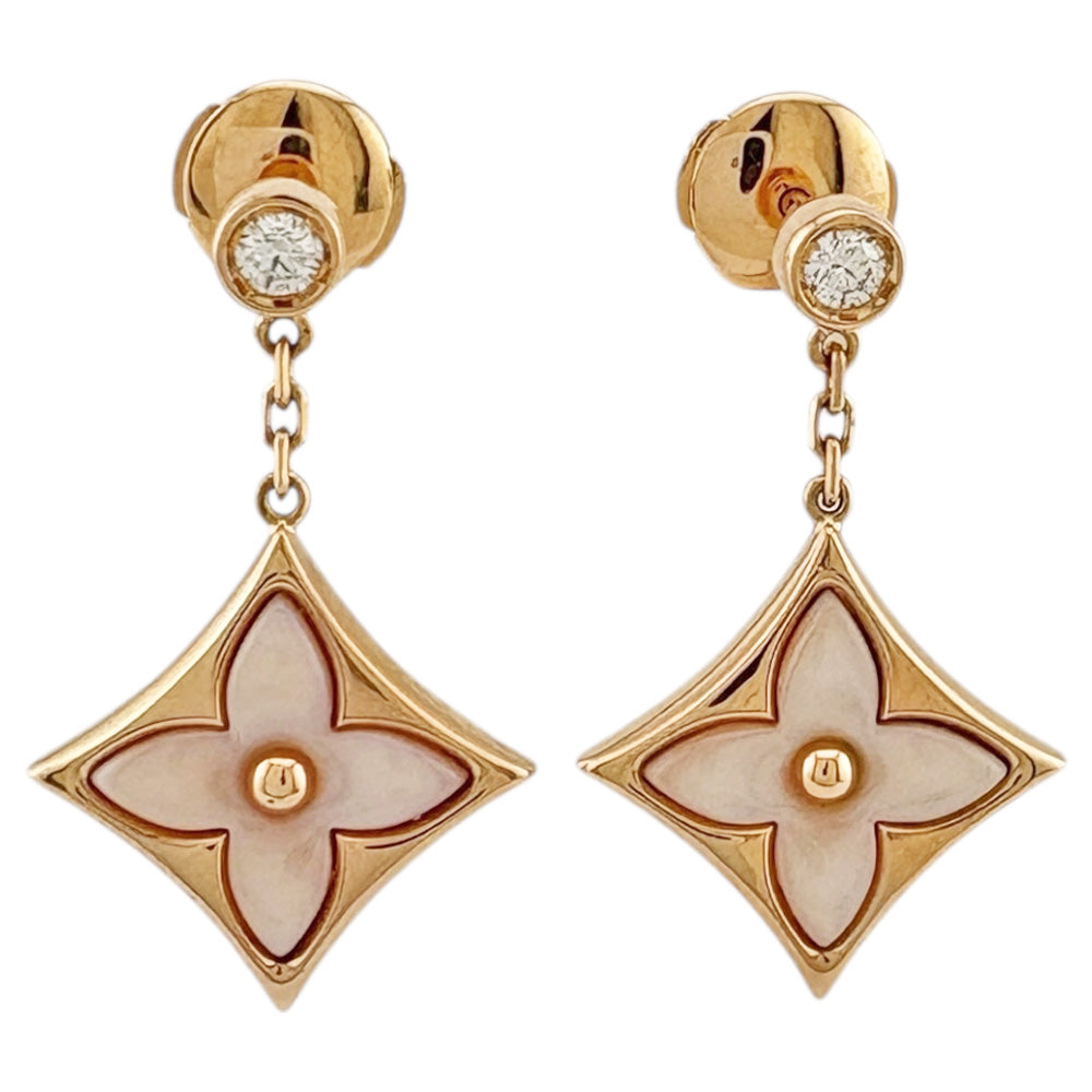 LOUIS VUITTON ルイヴィトン スターブロッサム ピアス 18金 K18ピンク