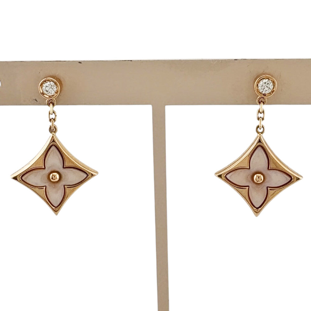 LOUIS VUITTON ルイヴィトン スターブロッサム ピアス 18金 K18ピンク