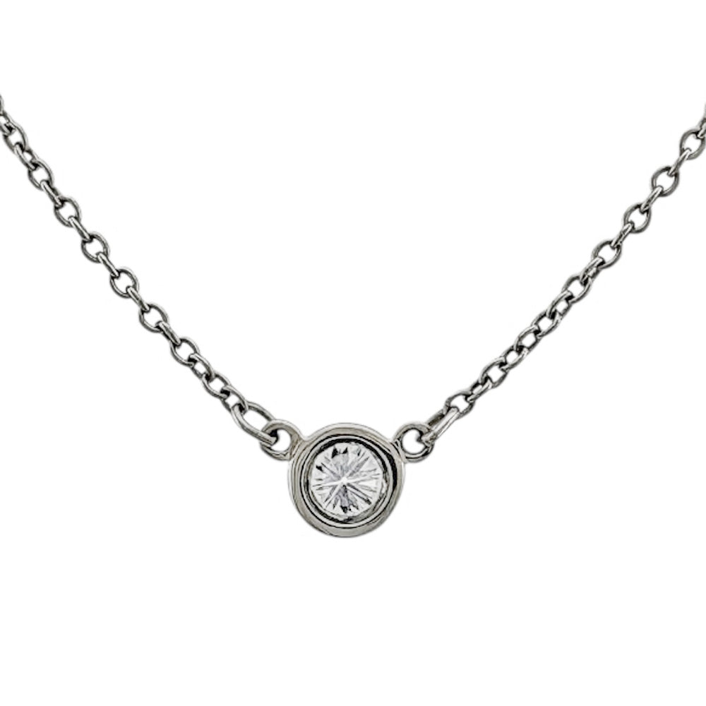 TIFFANY&Co. ティファニー バイザヤード 約0.14ct ネックレス Pt950