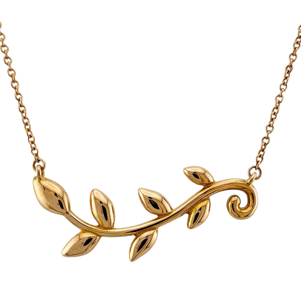 ☆値段交渉可能☆ ティファニーTiffany オリーブリーフ ヴァインペンダント TIFFANY&Co. ティファニー オリーブ リーフ ヴァイン ネックレス 18金