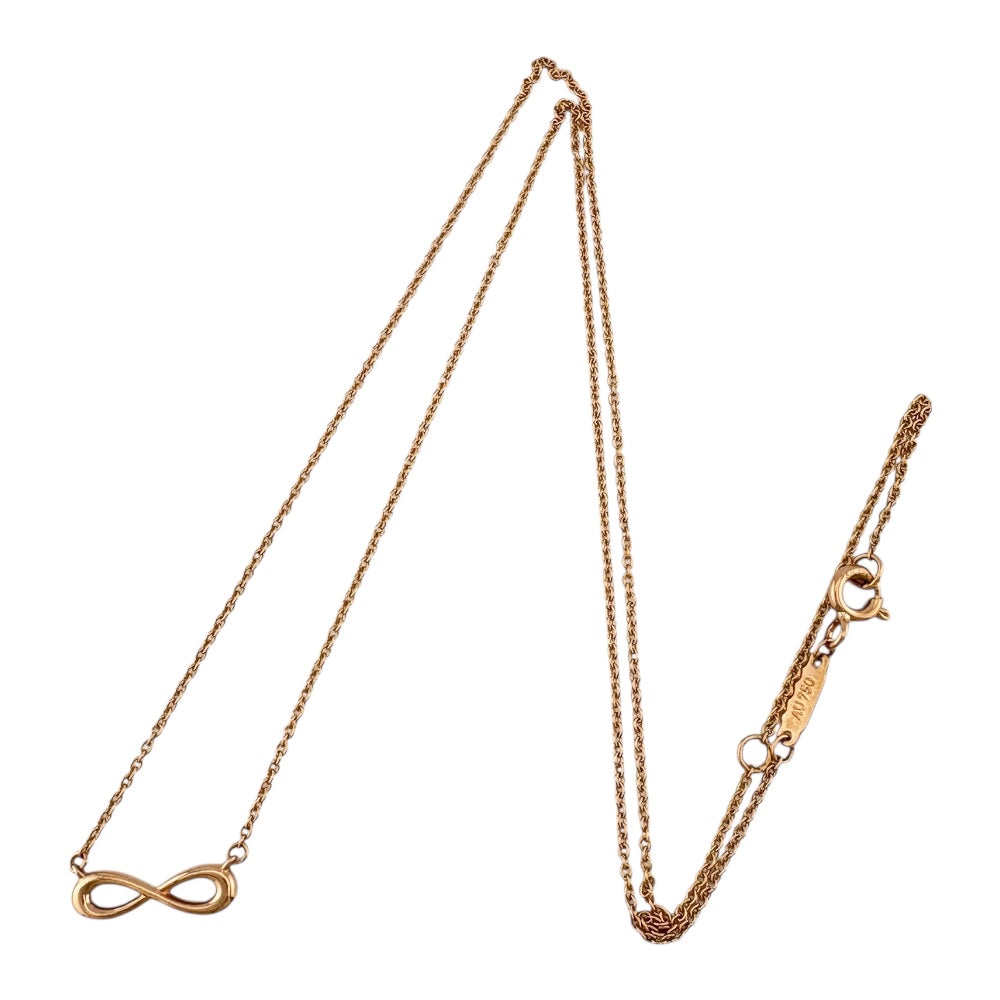 TIFFANY&Co. ティファニー インフィニティ ネックレス 18金 K18ピンク