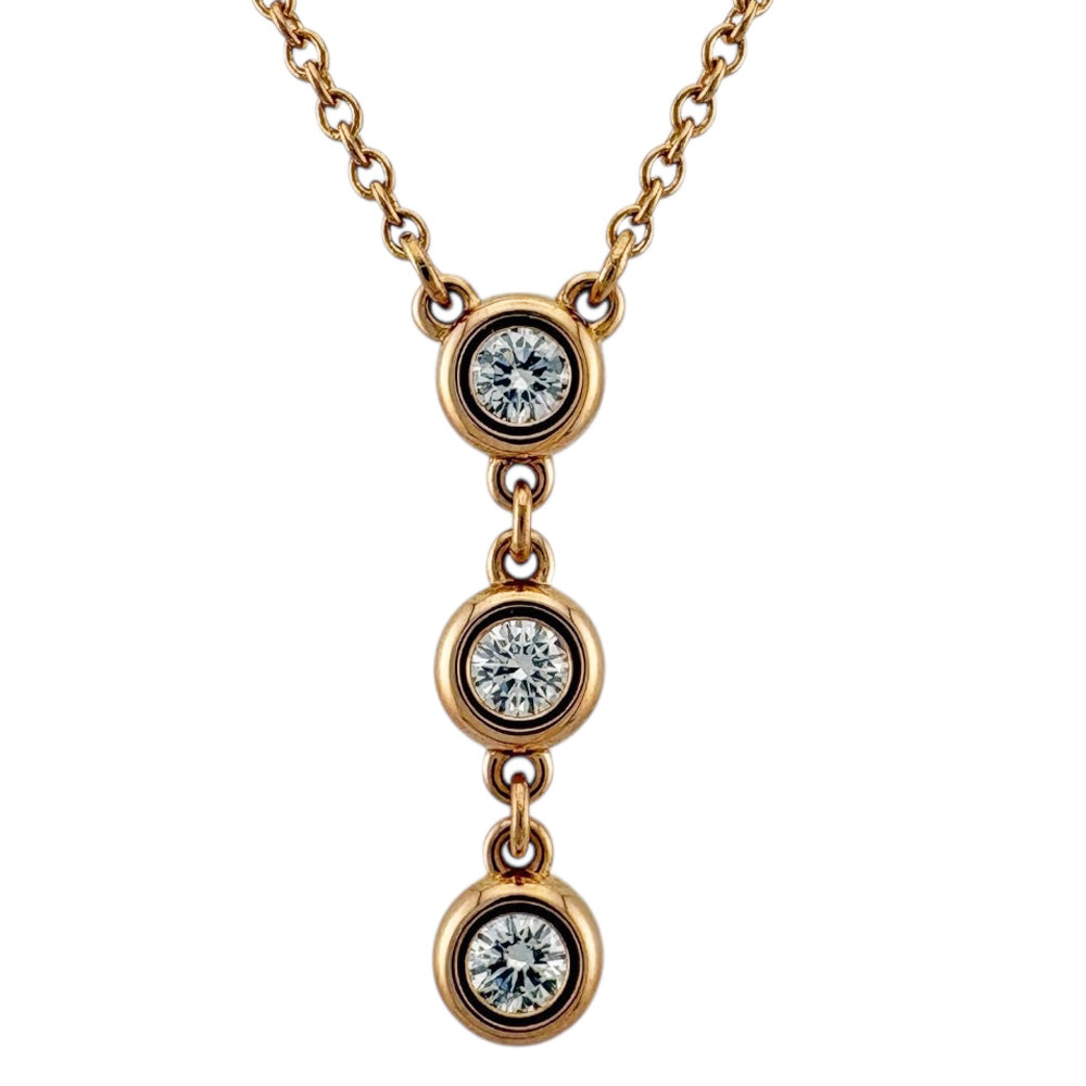 TIFFANY&Co. ティファニー バイザヤード ドロップ ネックレス 18金 K18 