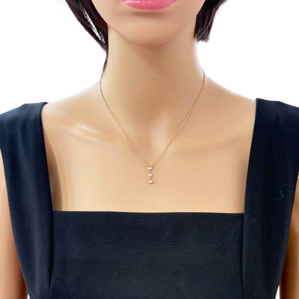 TIFFANY&Co. ティファニー バイザヤード ドロップ ネックレス 18金 K18 