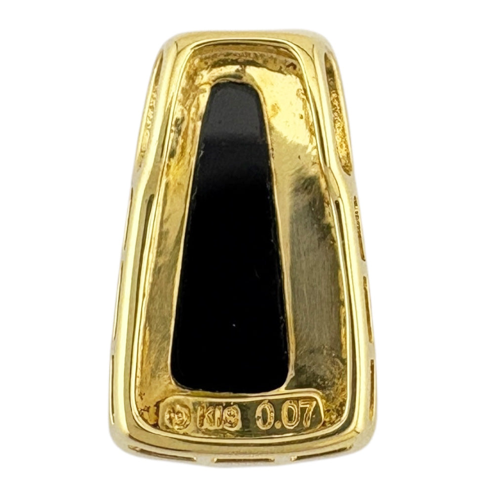 TASAKI タサキ ペンダントトップ 18金 K18イエローゴールド オニキス