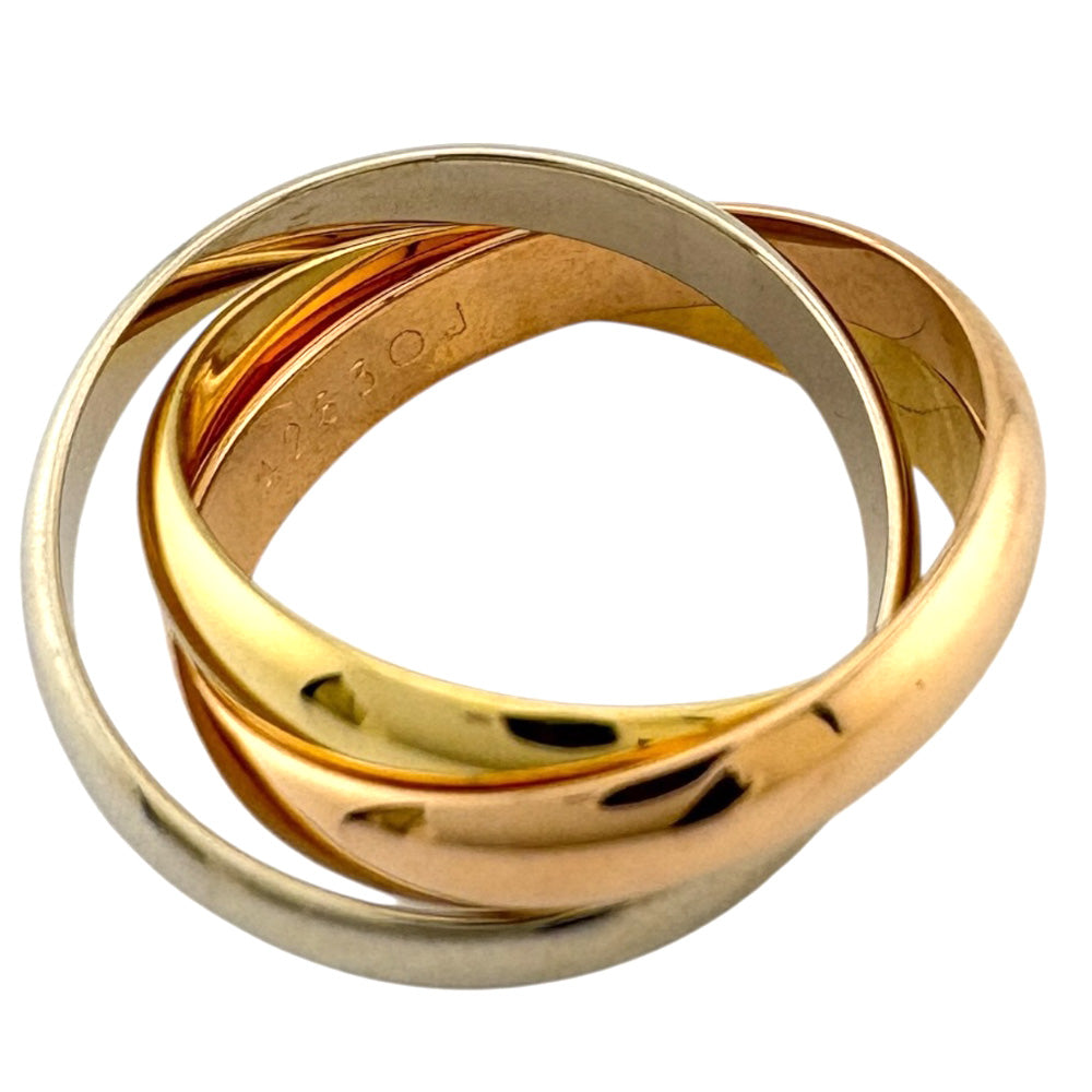 CARTIER Trinity Ring No. 14 18K 18K Yellow Gold Women's Used