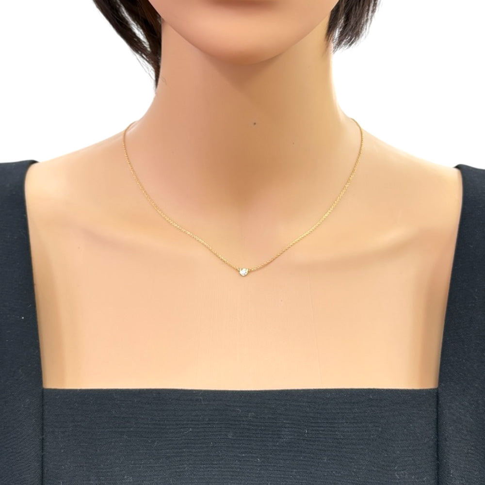 TIFFANY&Co. ティファニー バイザヤード 約0.05ct ネックレス 18金 K18 