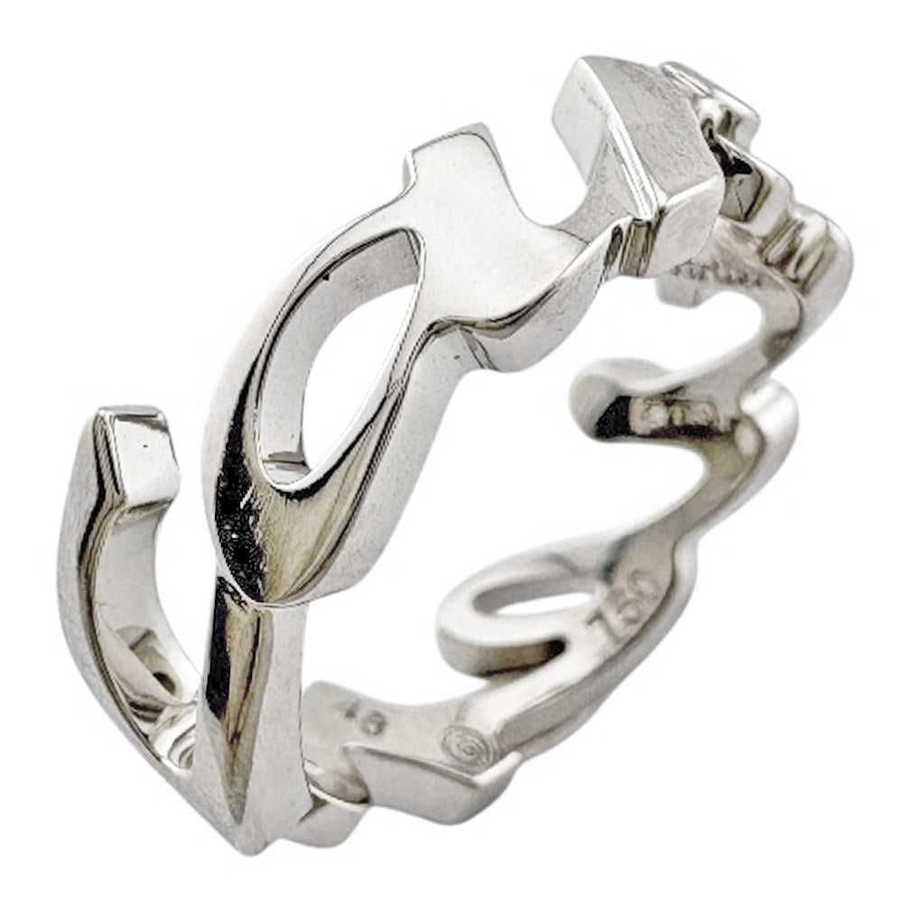 CARTIER カルティエ シグネチャー リング 指輪 8号 18金 K18ホワイト