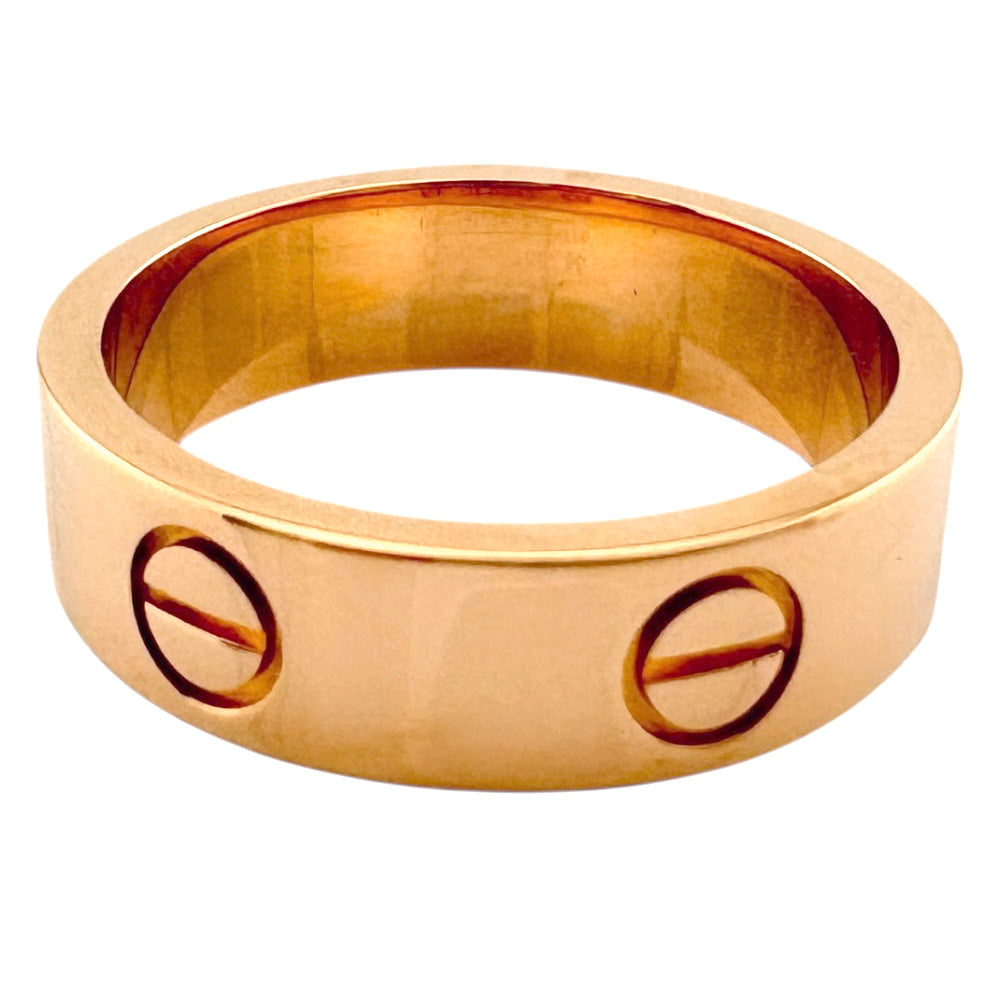 CARTIER カルティエ ラブ リング 指輪 15号 18金 K18ピンクゴールド