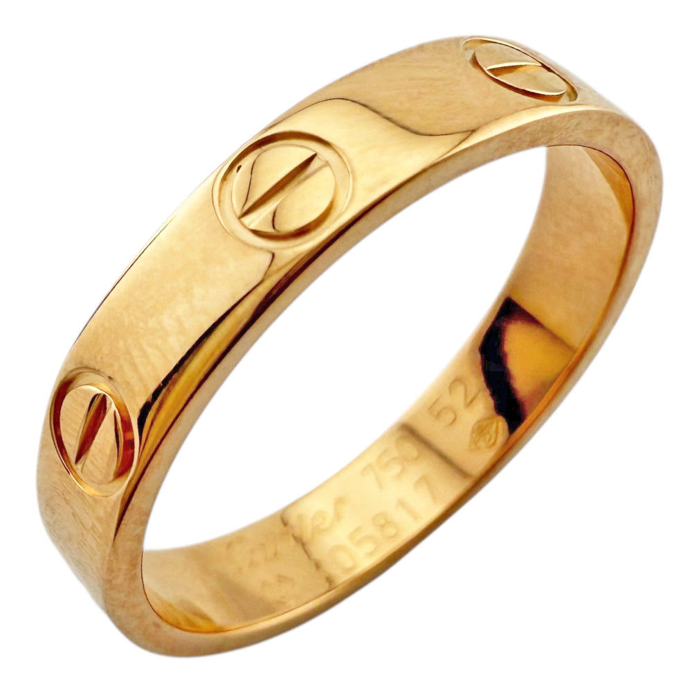 CARTIER カルティエ ミニラブ リング 指輪 12号 18金 K18ピンク