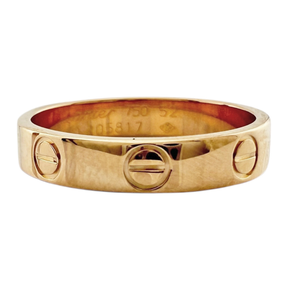 CARTIER カルティエ ミニラブ リング 指輪 12号 18金 K18ピンク
