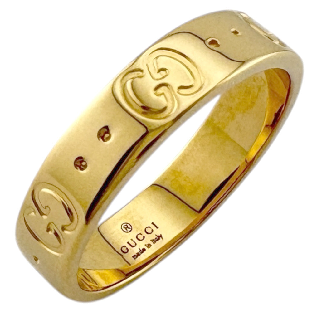 GUCCI グッチ アイコン リング 指輪 11号 18金 K18イエローゴールド