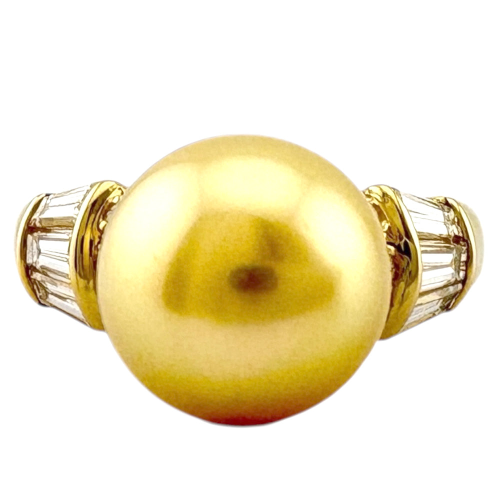 MIKIMOTO ミキモト リング 指輪 11号 18金 K18イエローゴールド パール