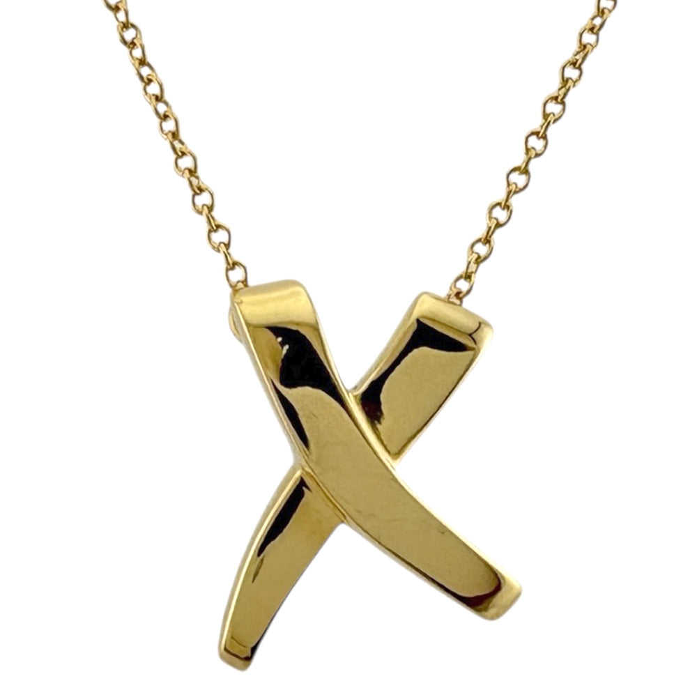 ティファニー 18K キスネックレス TIFFANY&Co. ティファニー キス ネックレス 18金 K18イエローゴールド