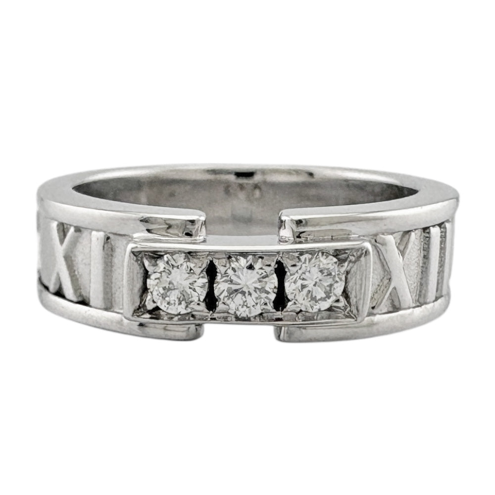 TIFFANY&Co. ティファニー アトラス リング 指輪 9号 18金 K18ホワイト