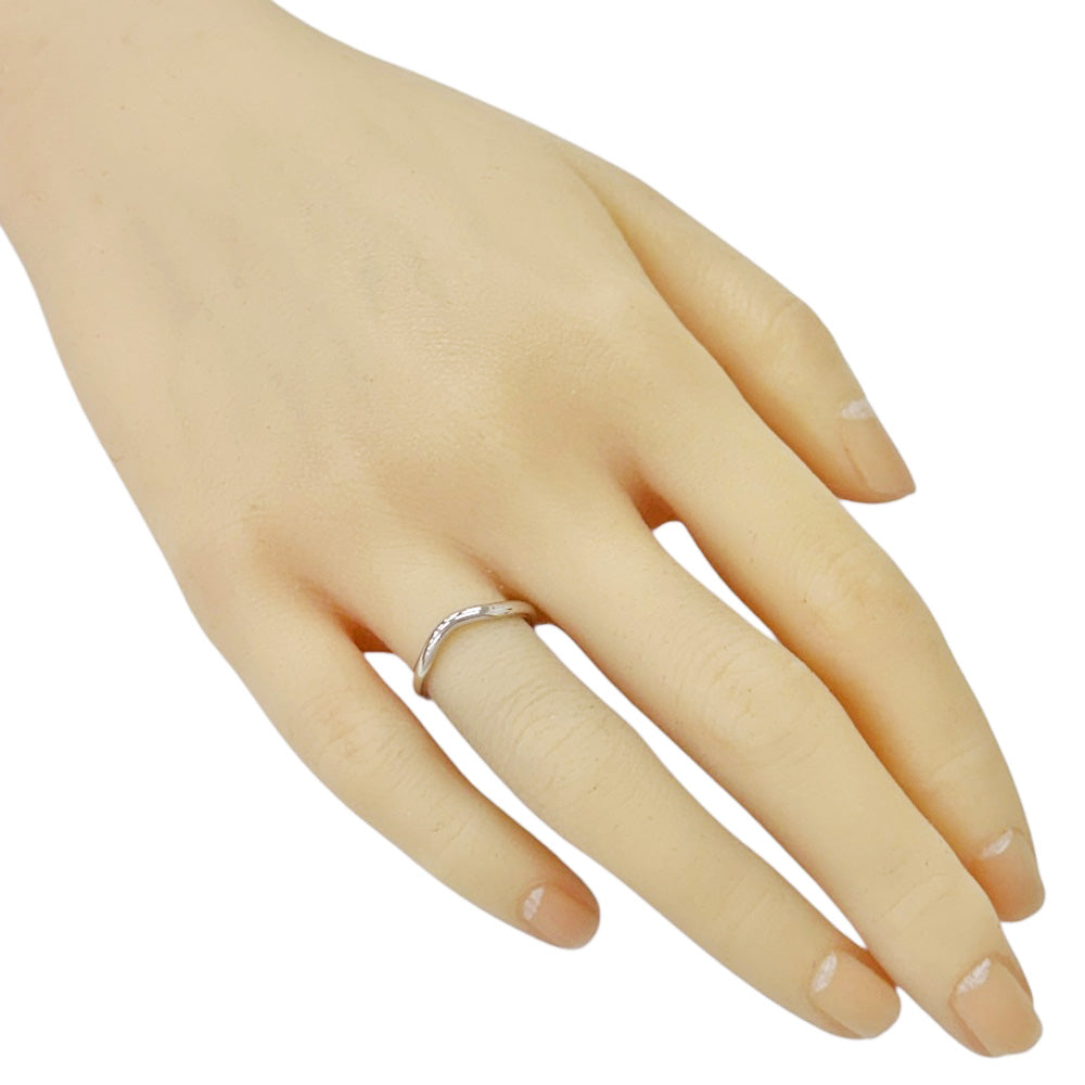 TIFFANY&Co. ティファニー カーブドバンド リング 指輪 7号 Pt950