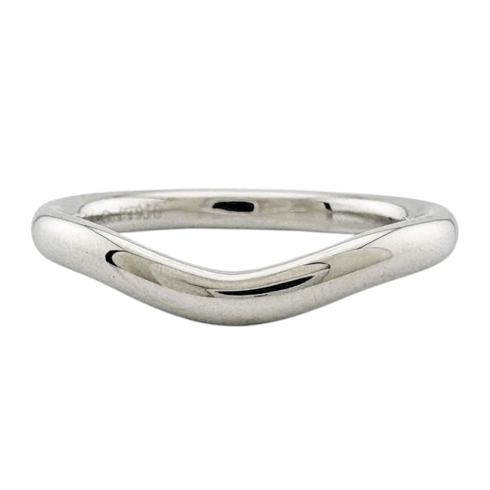 TIFFANY&Co. ティファニー カーブドバンド リング 指輪 7号 Pt950