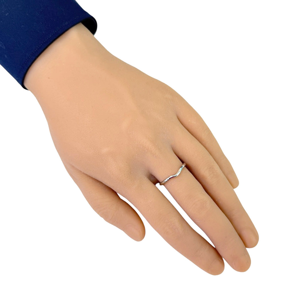 TIFFANY&Co. ティファニー カーブドバンド リング 指輪 19.5号 Pt950