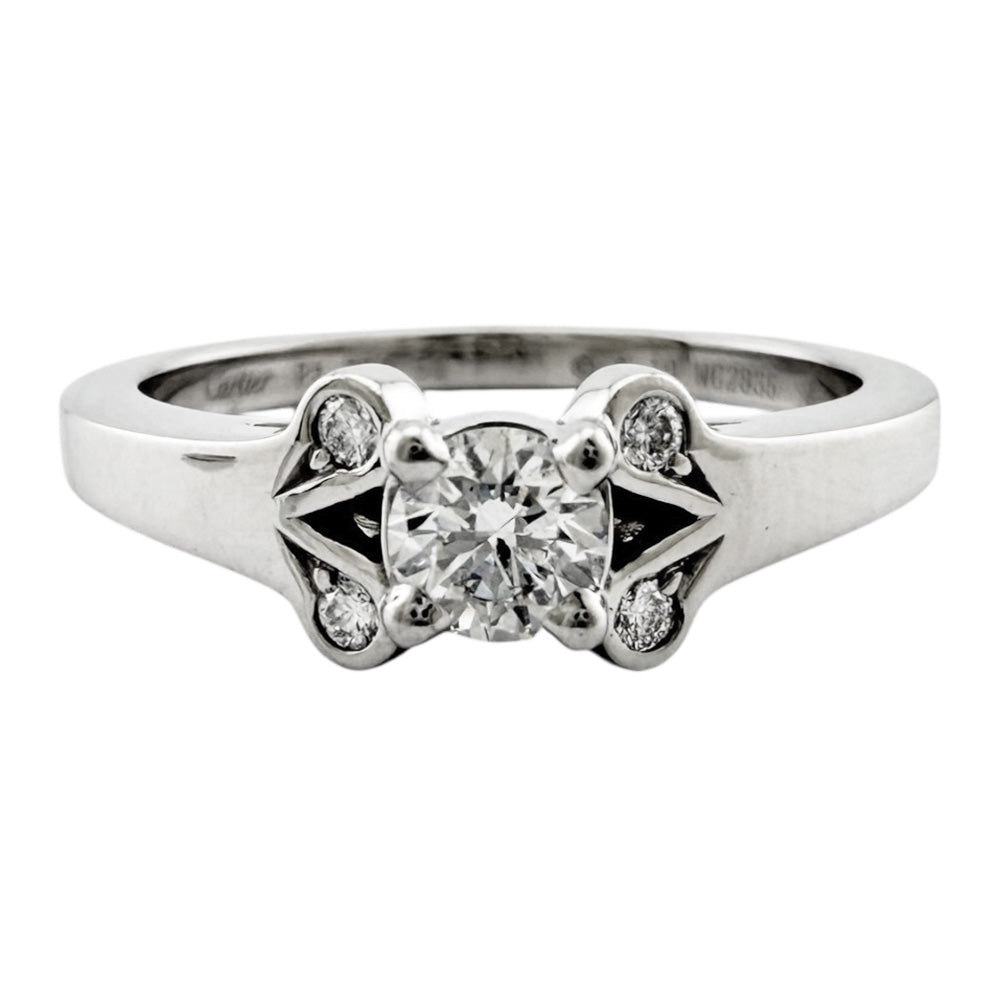 CARTIER カルティエ バレリーナ ソリテール リング 指輪 9.5号 Pt950