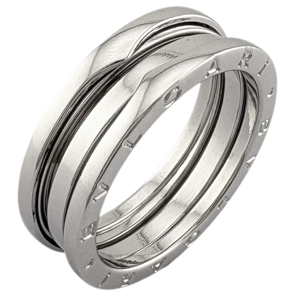 極美品✨ブルガリ　BVLGARI　指輪　リング　ビーゼロワン　シルバー　1801 BVLGARI ブルガリ B-zero.1 ビーゼロワン 2バンド リング 指輪 24.0号