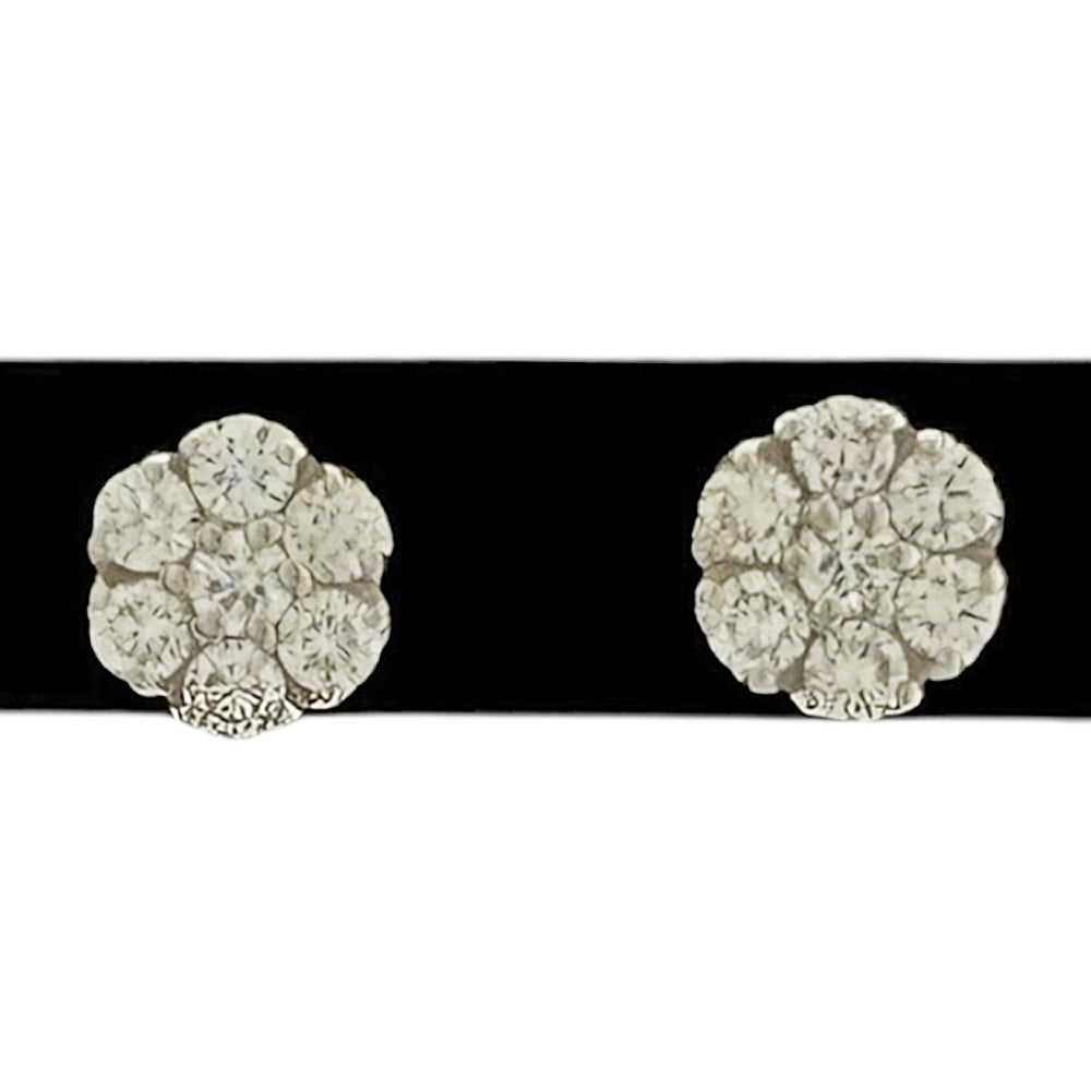 Ponte Vecchio 18Kホワイトゴールドダイヤモンドピアス Ponte Vecchio ポンテヴェキオ ピアス 18金 K18ホワイトゴールド