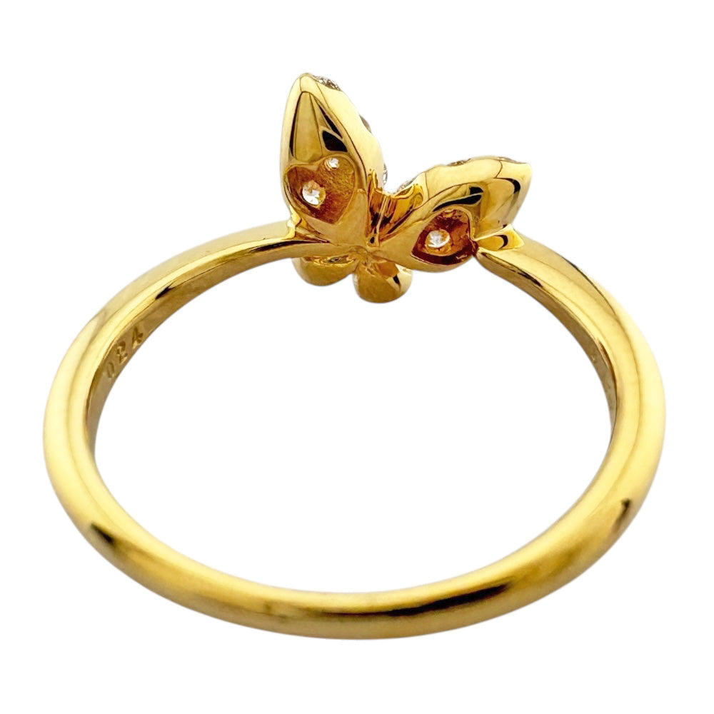 Ponte Vecchio Ring No. 11 18K 18K Yellow Gold Diamond Women's Used