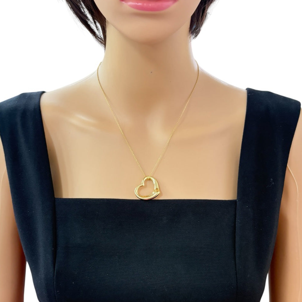 TIFFANY&Co. ティファニー オープンハート ネックレス 18金 K18