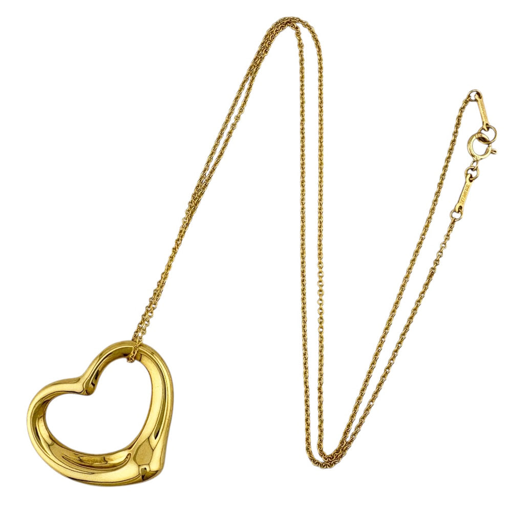 TIFFANY&Co. ティファニー オープンハート ネックレス 18金 K18
