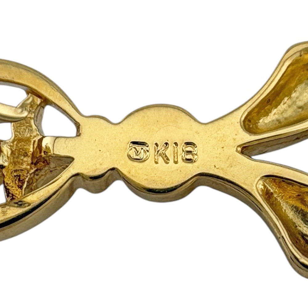 MIKIMOTO ミキモト ブローチ 18金 K18イエローゴールド シェル