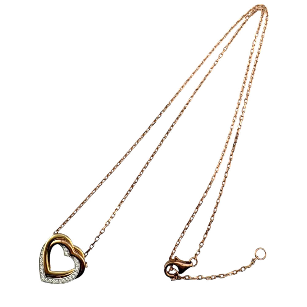 CARTIER カルティエ トリニティハート ネックレス 18金 K18ピンク