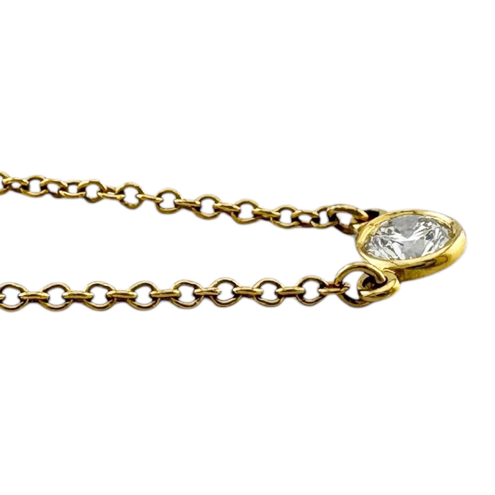 TIFFANY&Co. ティファニー バイザヤード 約0.12ct ネックレス 18金 K18