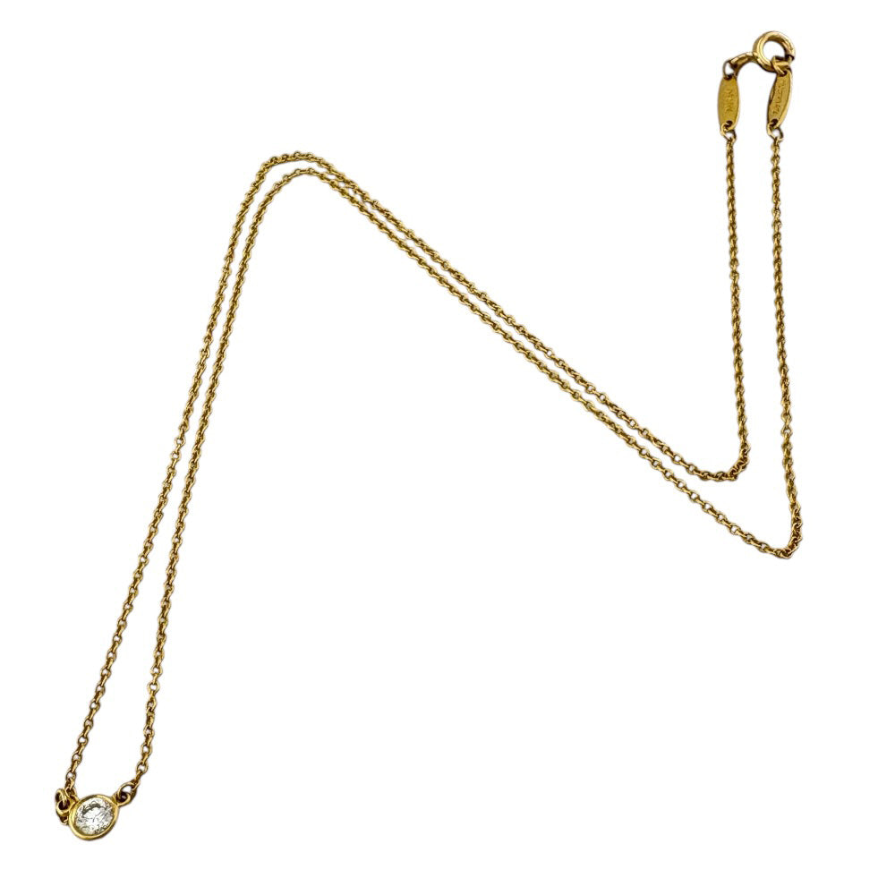 TIFFANY&Co. ティファニー バイザヤード 約0.12ct ネックレス 18金 K18