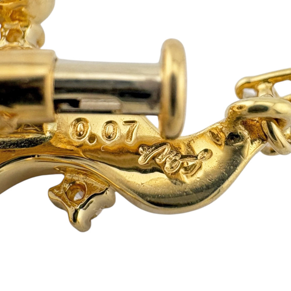 TASAKI タサキ ブローチ 18金 K18イエローゴールド ダイヤモンド