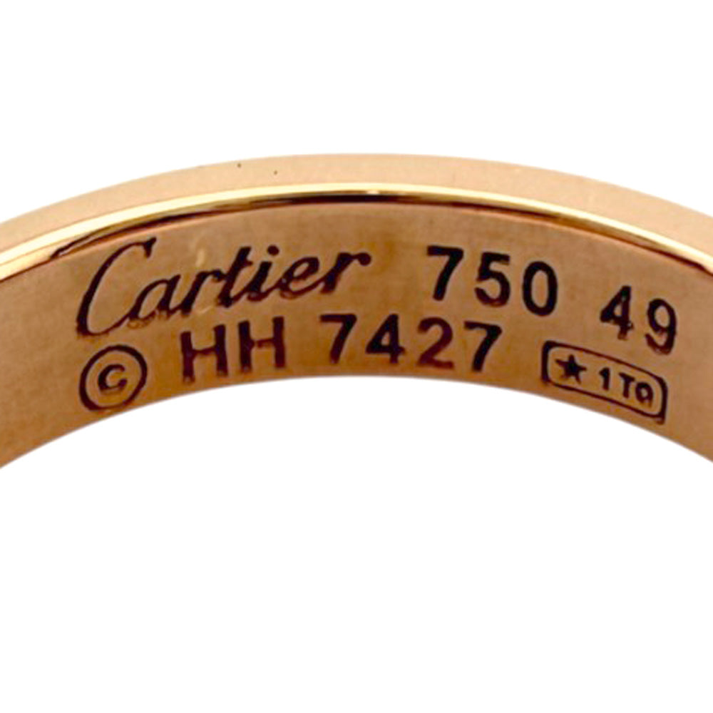 CARTIER Mini Love Ring Ring No. 9 18K K18 Pink Gold Women's Used