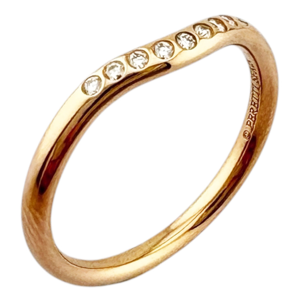 Tiffany & Co. 750カーブドバンドリング TIFFANY&Co.（ティファニー） 7.5号 リング・指輪 カーブド バンド