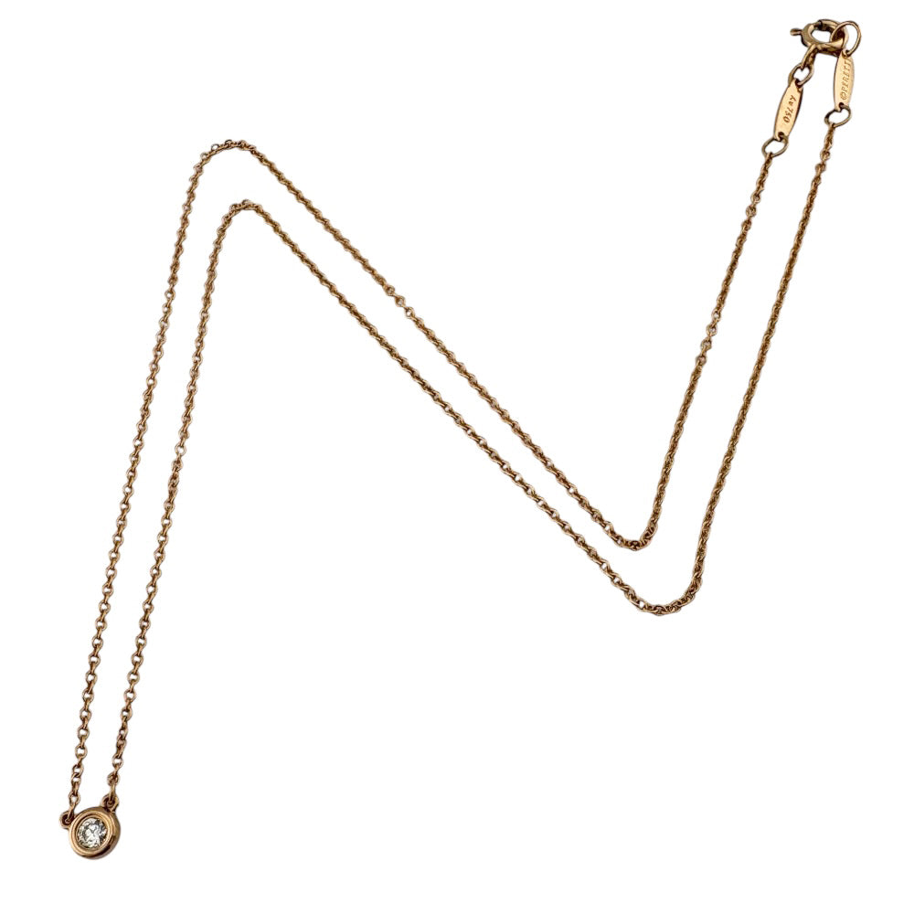 TIFFANY&Co. ティファニー バイザヤード 約0.07ct ネックレス 18金 K18