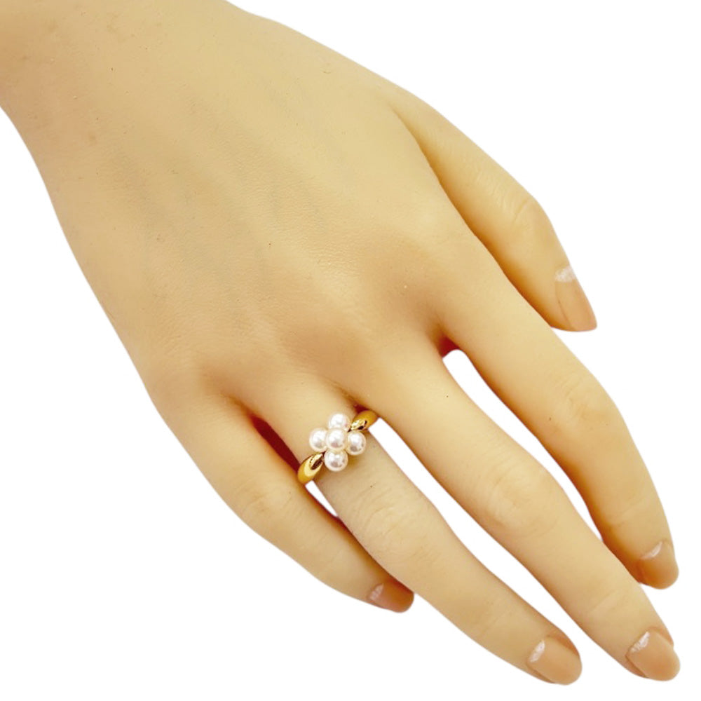 MIKIMOTO ミキモト リング 指輪 11号 18金 K18イエローゴールド パール