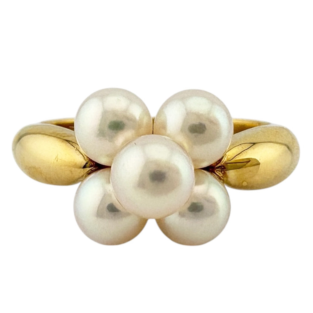 MIKIMOTO ミキモト リング 指輪 11号 18金 K18イエローゴールド パール
