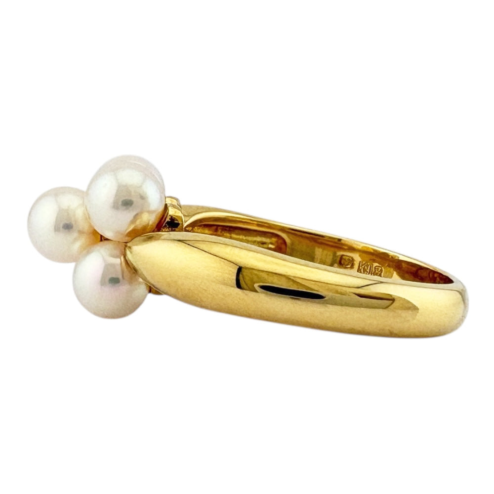 MIKIMOTO ミキモト リング 指輪 11号 18金 K18イエローゴールド パール