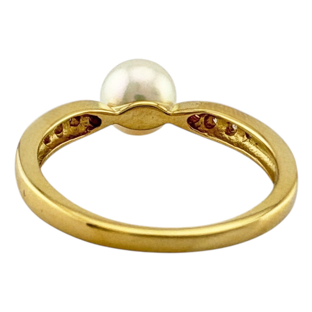 MIKIMOTO ミキモト リング 指輪 11.5号 18金 K18イエローゴールド
