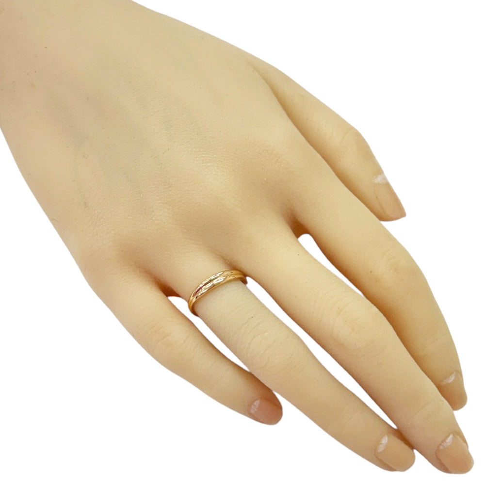 TIFFANY&Co. ティファニー ダブルウェーブ リング 指輪 8号 18金 K18