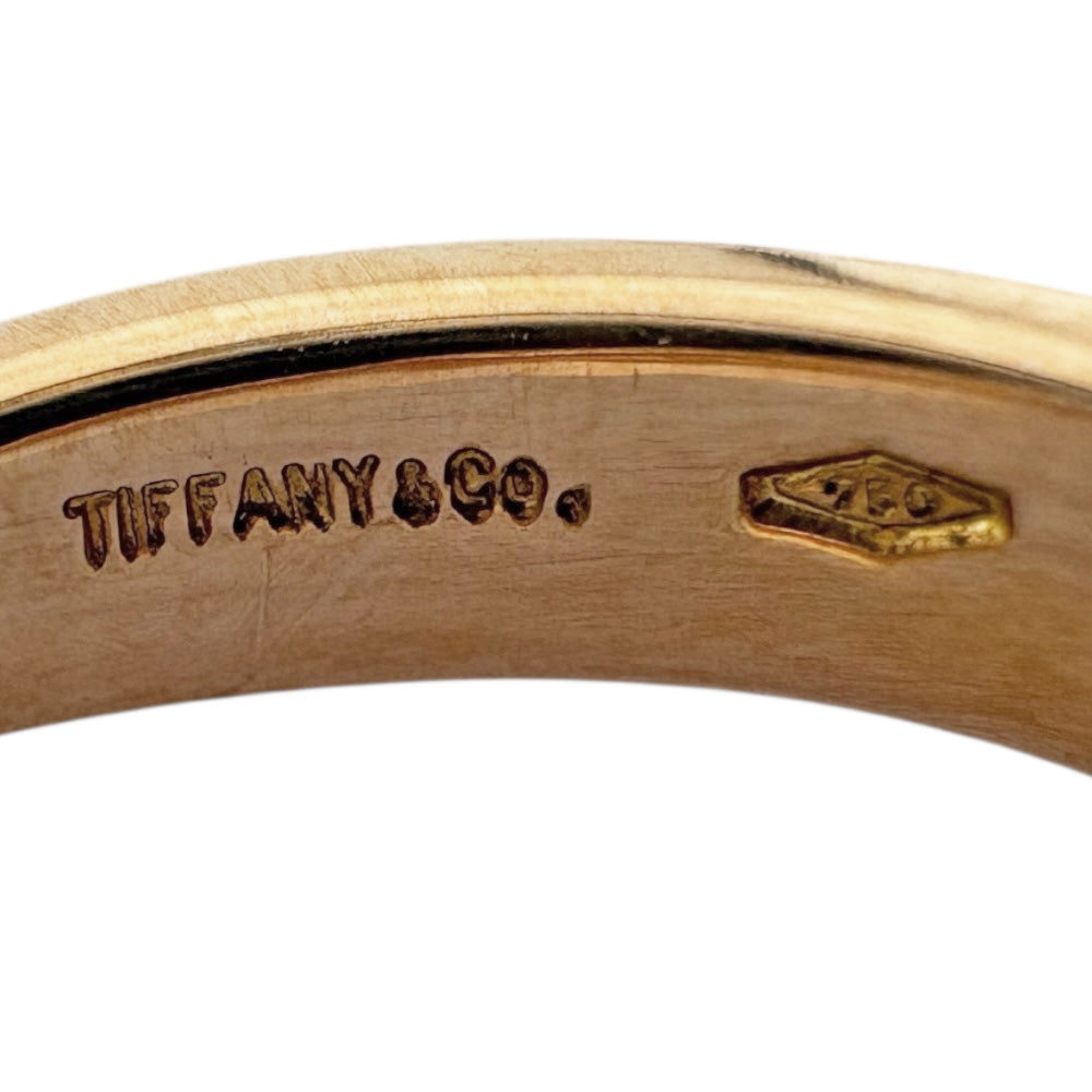 TIFFANY&Co. ティファニー ダブルウェーブ リング 指輪 8号 18金 K18