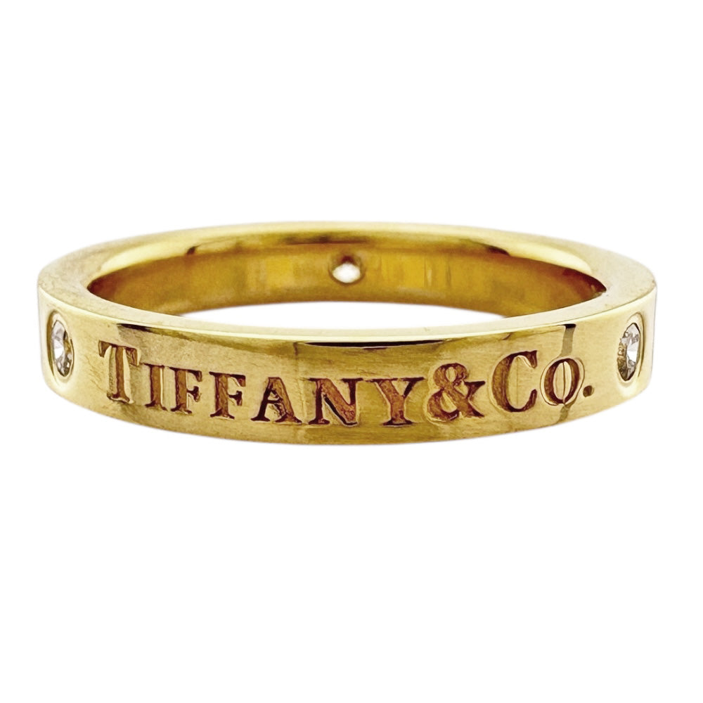 TIFFANY&Co. ティファニー フラットバンド リング 指輪 7.5号 18金 K18