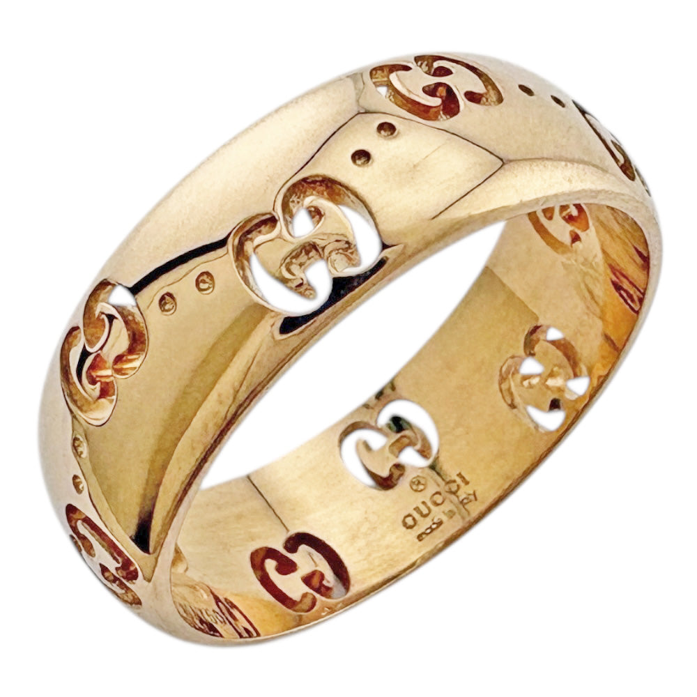 GUCCI グッチ アイコン リング 指輪 12.5号 18金 K18ピンクゴールド